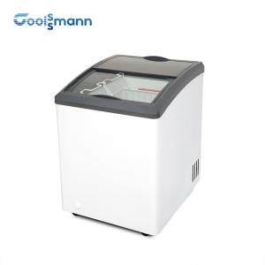 China Ice Cream Display Deep Freezer Refrigerator With LED Light And Stainless Steel Inside wholesale