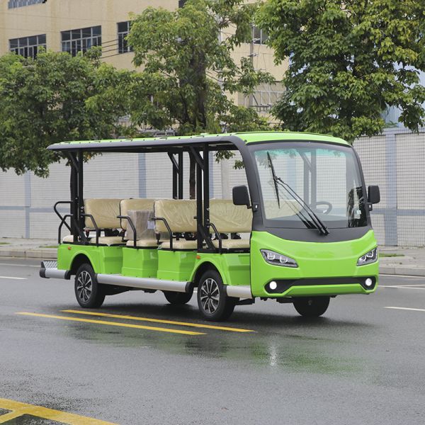 14 Passenger Excursion Electric Sightseeing Shuttle Bus With 72V Lithium Battery