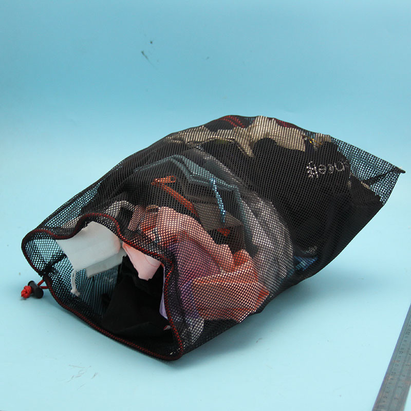 Black Square Netted Laundry Bag , Eco Friendly Laundry Net For Washing Machine
