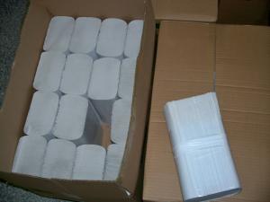 China Recycled Pulp Single Fold Paper Hand Towels support Dot &amp; New embossing wholesale