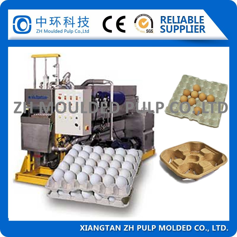 Large Output Pulp Egg Tray Machine 100kw Molding Rotary Fully Automatic