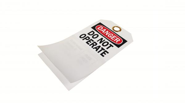 Quality Enhanced Safety Measures Plastic Safety Tag with Long Lasting Durability for sale