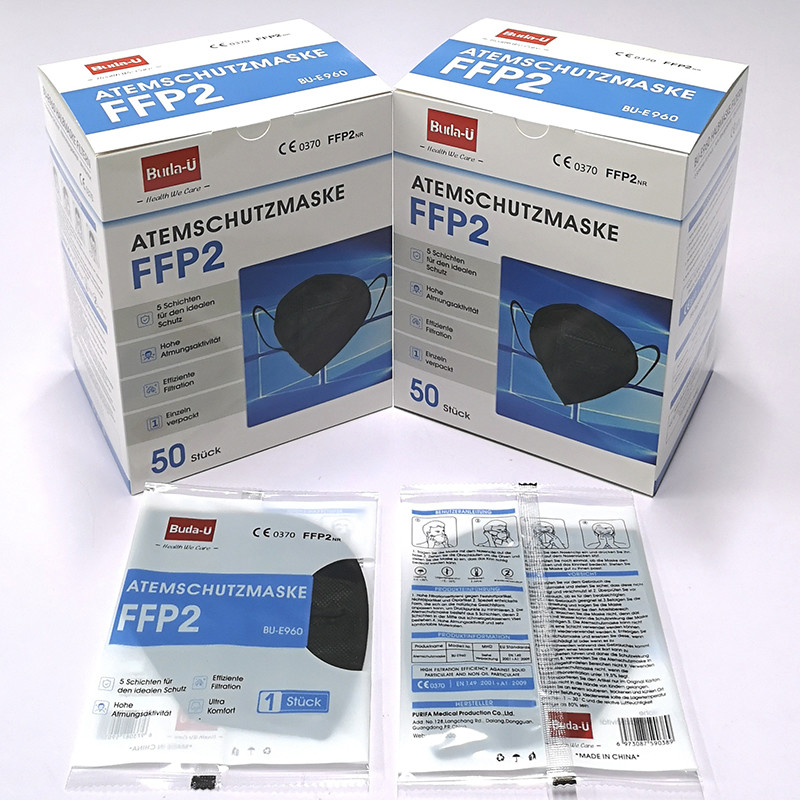 FFP2 Protective Face Mask , FFP2 Respirator Mask With Embossing Print , High Class And Special Look , CE0370