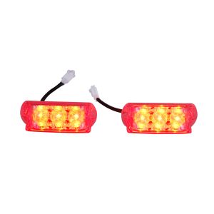 Emergency 3W Red Police LED Light Head / LED Mini Warning Light Head
