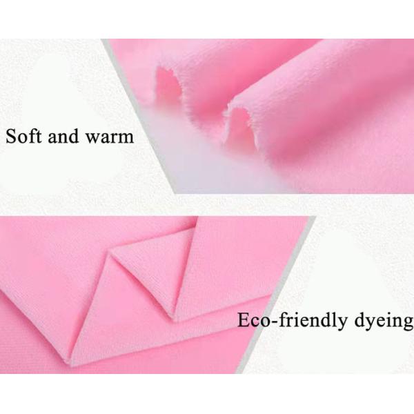 100% Polyester Polyester Minky Fabric Super Soft Velboa Knitted