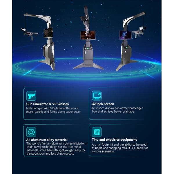 Virtual Reality Gun Battle Games Standing Walker 9D VR Arcade Game