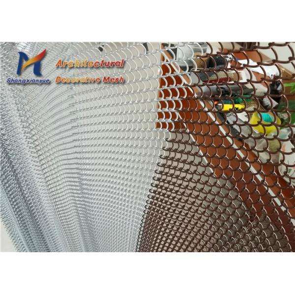 1.2mm Coil Drapery Mesh Household Fair Dividers Arc Boundary Curtain Aluminium