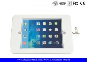 China White or Matt Black Ipad Kiosk Stand Case With Rugged Metal Holder wholesale