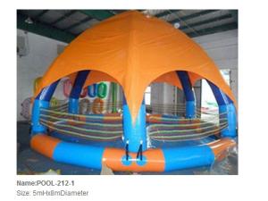 China Inflatable pool / inflatable water pool / giant round pool with Canopy wholesale