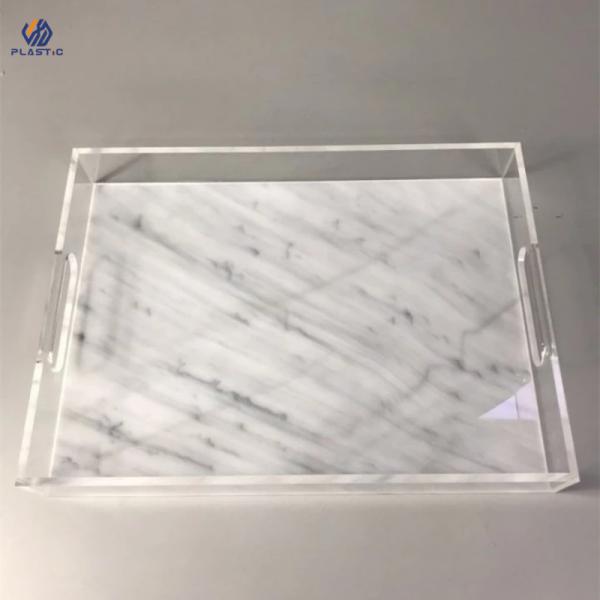 Customized Clear Acrylic Organizer Tray , Virgin PMMA Stacking Acrylic Trays