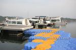 Modular floating pontoon dock system
