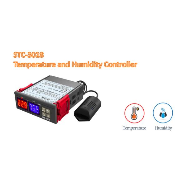 STC-3028 Digital Thermostat Controller Dual Display 75*34*85mm