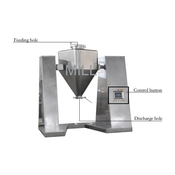 Dust 12rpm 250kg Square Cone Mixer Machine