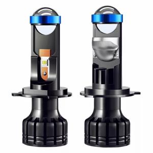 China Led Headlights High Power H4 Mini Projector Bulbs H7 Mini Bi Led Laser Projector Lens H7 H4 on sale