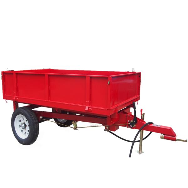 18hp Tractor Hydraulic Dump Small Agricultural Trailer 350mm Durable