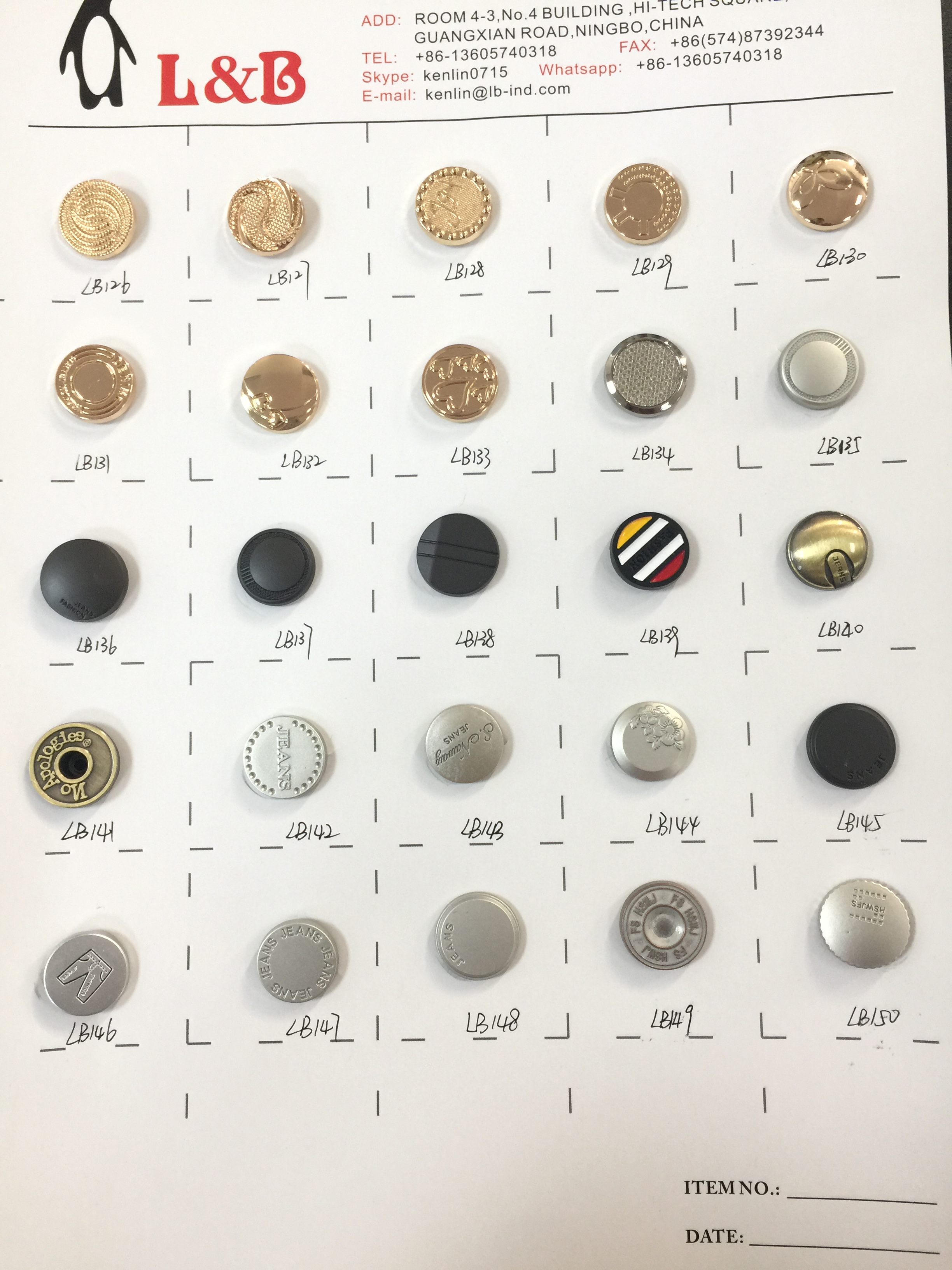 2021 Latest High Quality Zamak Alloy Denim Jeans Button Factory Made Metal Button