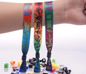 Professional Event Wrist Bands , Adjustable Fabric Wrist Band For Kids