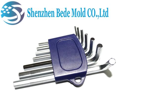 Quality 7pcs S2 Alloy Steel Hex Key Wrench Set , Metric Flat End Hex Spanner Wrench for sale