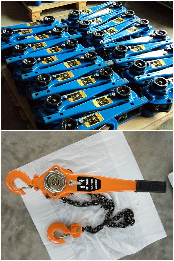 Lifting Height 1.5m Manual Chain Block Alloy Steel Ratchet Lever Chain Hoist