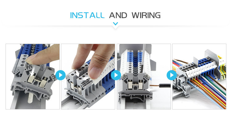 261-301B Strip Spring Clamp Terminal Block Connectors Mini Rail With Mounting Carrier Standard High Quality