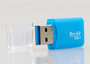 China Microsdhc / MicroSD USB Smart Card Reader Easy Installation SD Memory Card Reader wholesale