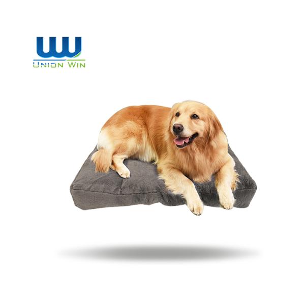Deluxe Plush Dog Crate Bed Anti Slip Bottom Pet Sleeping Mattress