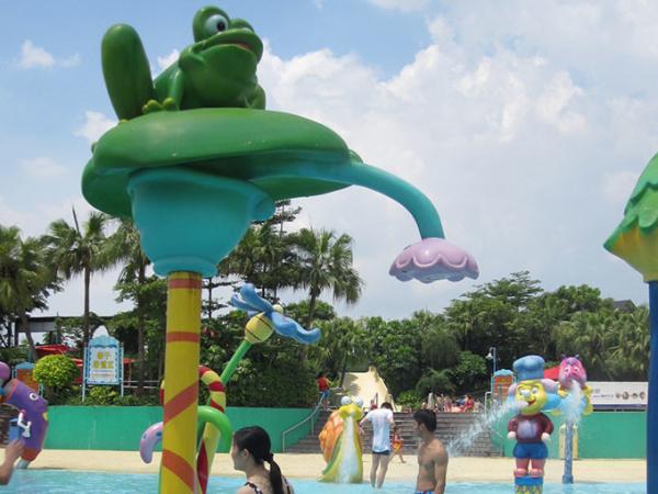 50 ㎡ Children Aqua Park Design With Water Splash Pad, Spray Park With EPDM Floor