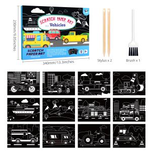 Scratch Paper Arts Crafts Activity Drawing Book For Toddlers Aged 3-8 Years