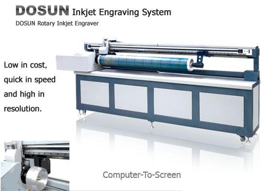 Quality Digital Inkjet Rotary Engraving Machine , High Precision Textile Engraving equipment for sale