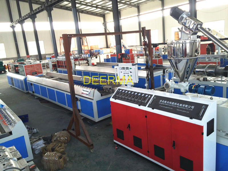 Twin Screw PVC Cable Trunk Making Machine for Speed Production