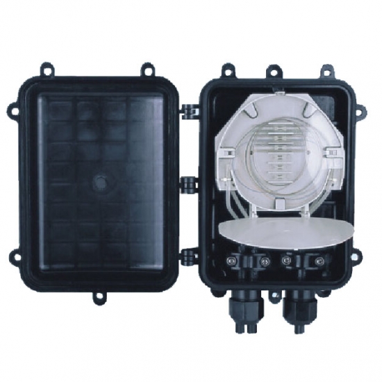 Horizontal Splice 2 front ports Fiber Optic Joint Box in FTTx or FTTH project
