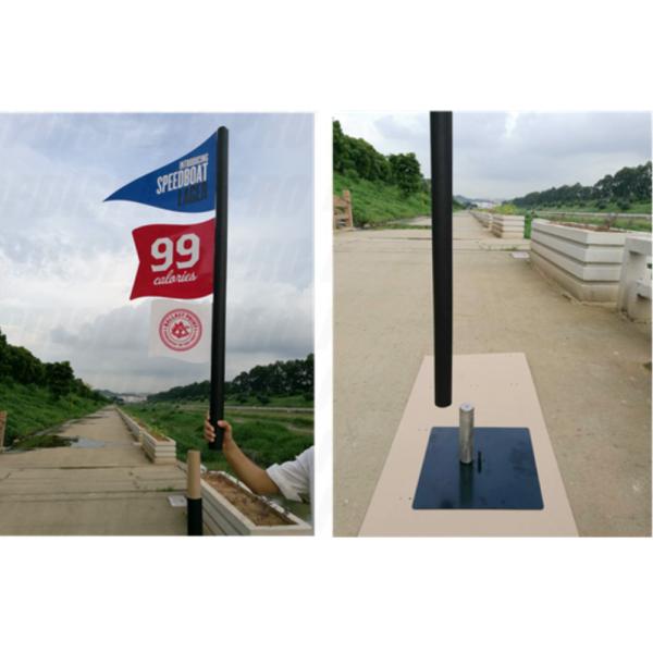 3 Flags Custom Cardboard Standee Retail Visual Merchandising For Beer Drinks