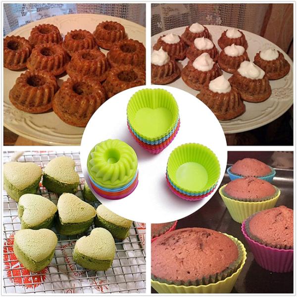 Stainfree Silicone Baking Set Cake Moulds Multipurpose Odor Resistant