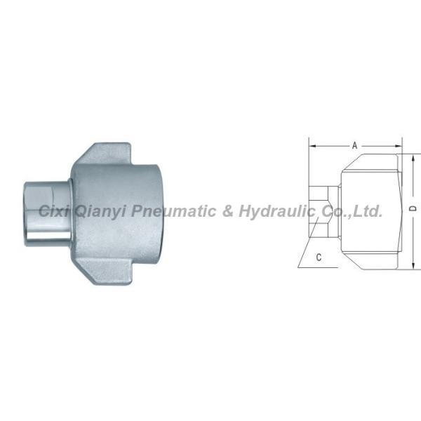 Steel Hydraulic Threaded Female Coupling Compatible with Sniptite 75 series