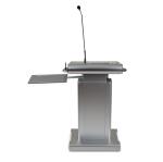 Wireless Microphone Lectern Smart Integrated Digital Podium With 23.8" Front