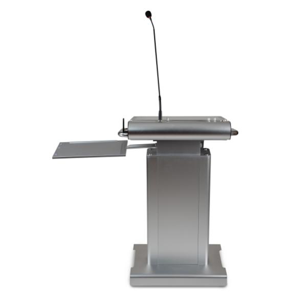 Quality Wireless Microphone Lectern Smart Integrated Digital Podium With 23.8" Front Screen for sale