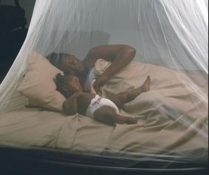 White Anti Insect Netting , Diamond / Hexagonal Mesh Mosquito Net For Bed