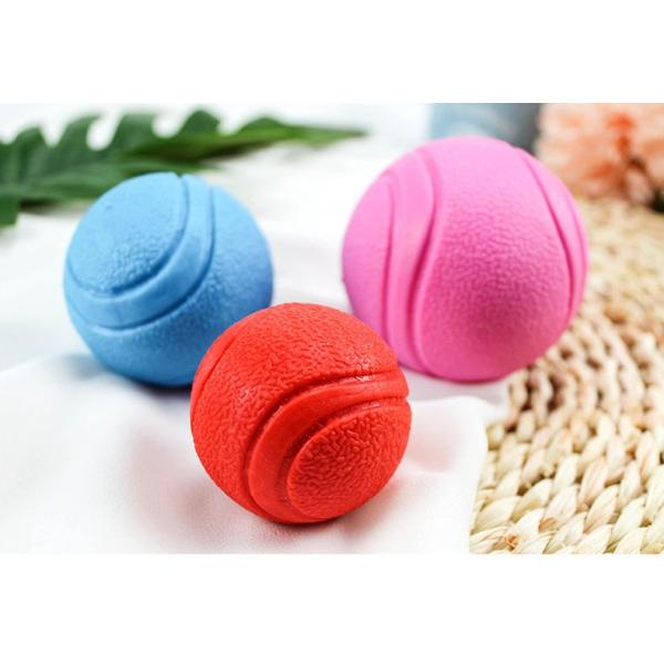 Dog Pet Treat Dispensing Ball Solid Rubber Chew Toy with Natural Rubber Material in Dark