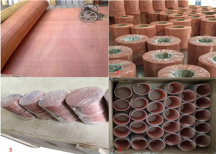 40-400 Mesh Brass Copper Wire Mesh Roll Electromagnetic Signal Shielding Mesh