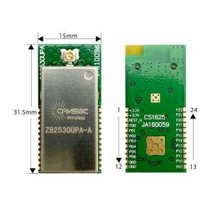 China 2.5uA Wireless 3.0 Ti CC2530 ZigBee Module 20dBm PCB Antenna wholesale