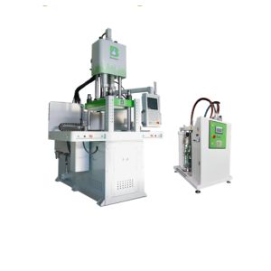 China Liquid Vertical Injection Molding Machine With Double Sliding Board wholesale