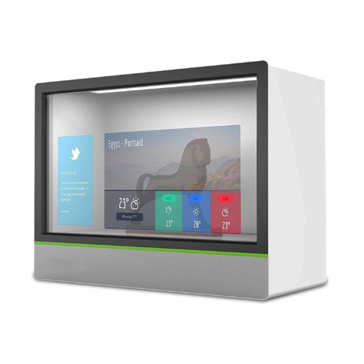 Advertising Transparent LCD Touch Screen Transparent LCD Display Box 21.5 Inch