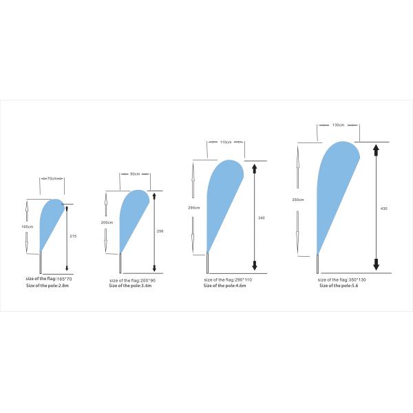 teardrop flag banner