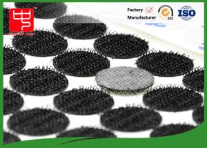 China Black Acrylic Glue 10mm Custom Hook And Loop Patches wholesale