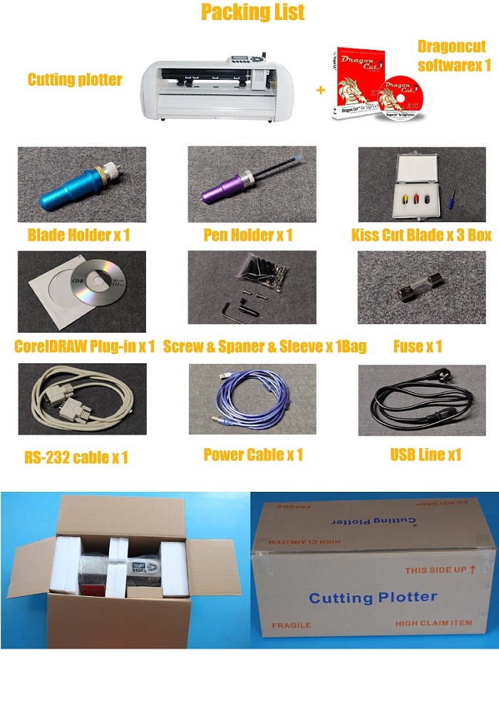 A3 Size Sheet Craft Cutting Plotter Compact Design Sticker Plotter Machine