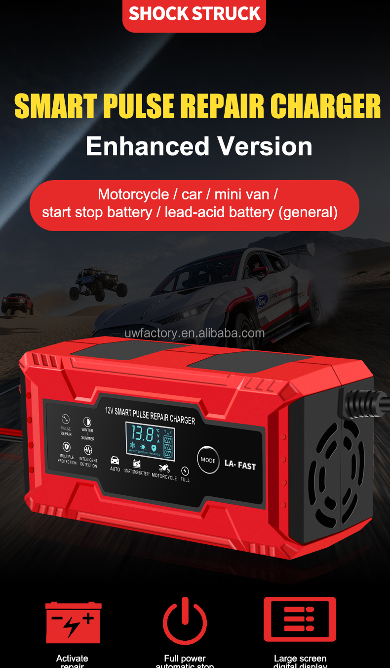 12V 8a 10a 15a 20a Intelligent Car Battery Charger Portable Supply Support OEM Fast Charging Speed OEM/ODM OEM Orders
