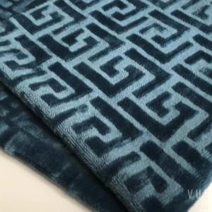 China Bedding Pillowslip Blanket Fleece Fabric Brushed Geometric wholesale
