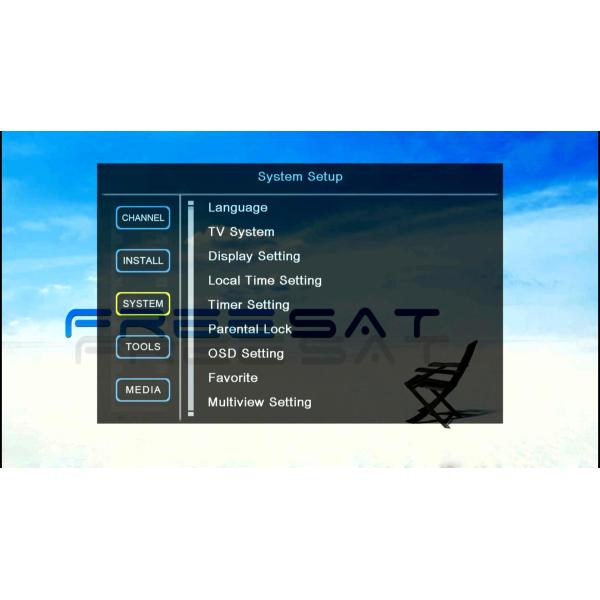 FREESAT V7 Terrestrial DVB-T/T2 1080P Full HD satellite receiver support LCN