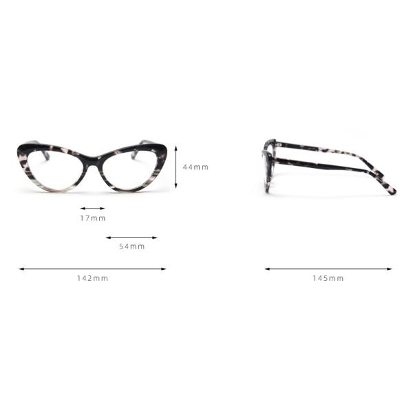 Cat Eye Women Optical Acetate Frame Glasses Fashion Retro glasses