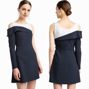 China New Design High Quality Mercer Tank Navy One Shoulder Blazer Classic Style Dress for Women wholesale
